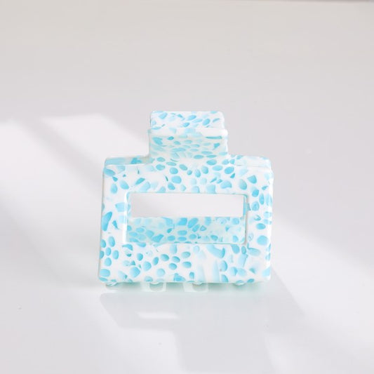Pebble Cove Simone Small Square Eco-friendly Claw Clip | Blue