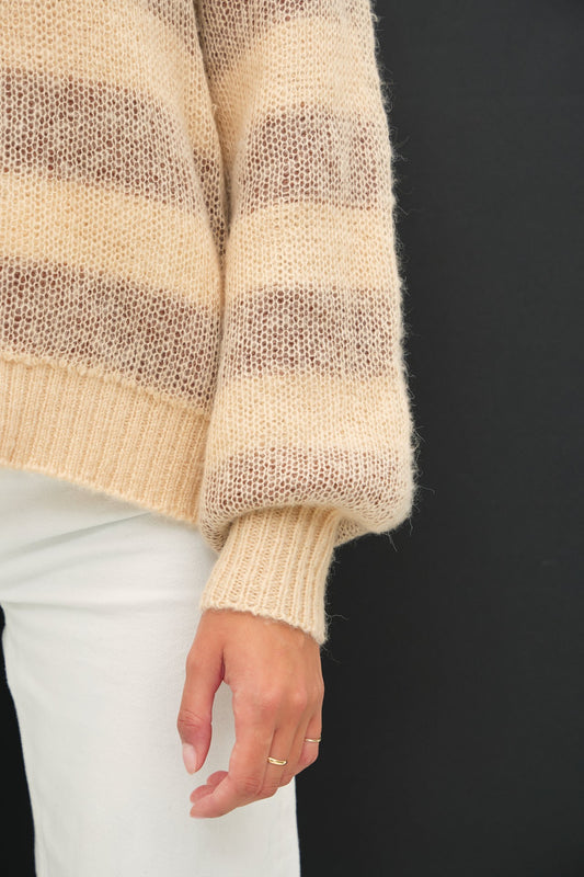 School Girl Striped Sweater