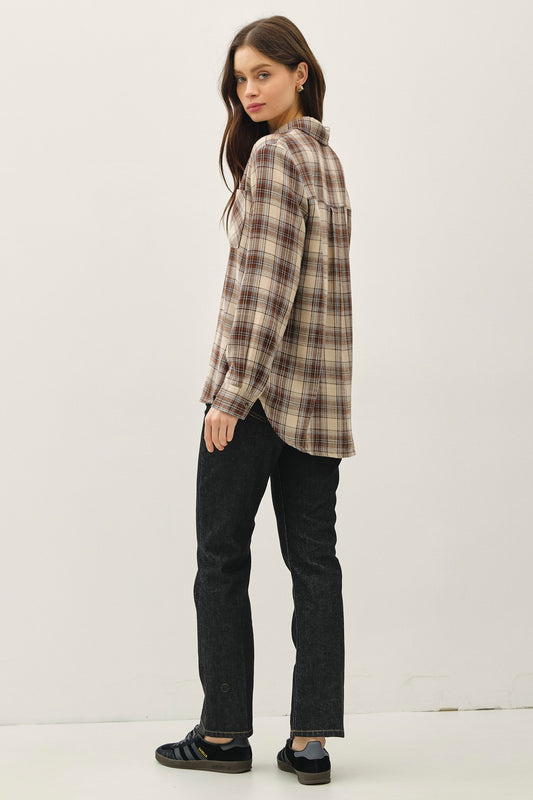 Lola Flannel Shirt | Brown