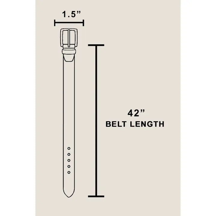Leather Square Buckle Belt | Ivory