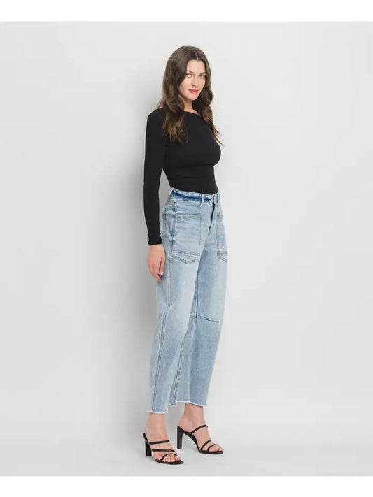 Good Luck Super High Rise Barrel Jeans