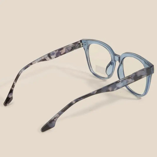 Gradient Frame Blue Light Filter Glasses | Blue Tortoise
