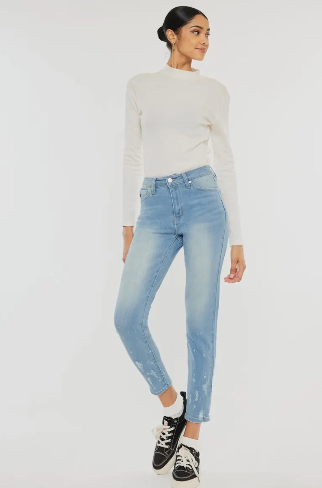 Kan Can Acid Wash Skinny | Medium Wash