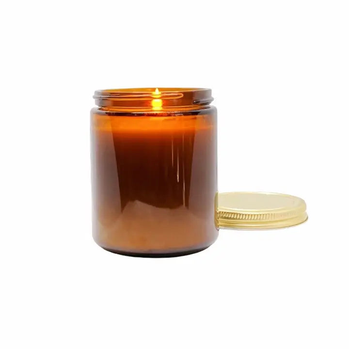 Black Tea & Honey 8oz Amber Jar Candle