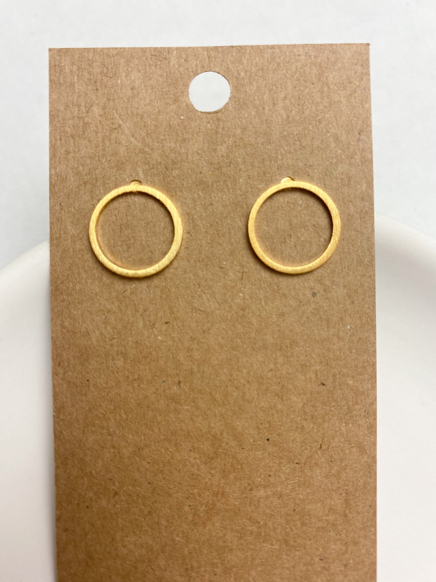Circle Studs|Gold
