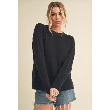 Rayla Knit Sweater | Black