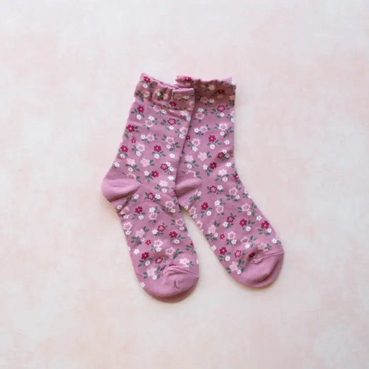 Garden Flower Socks | Pink