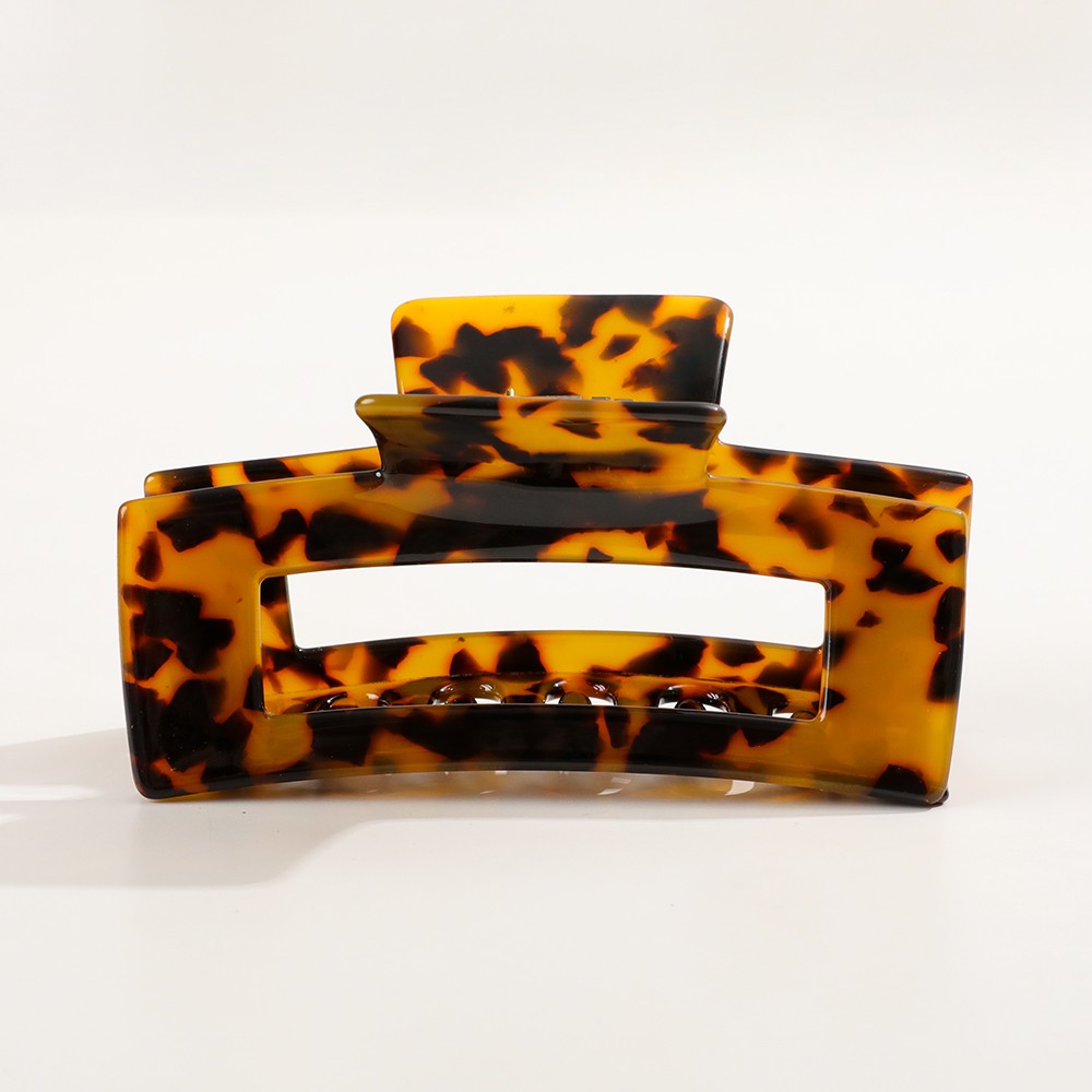 Luna Large Classic Rectangle Claw Clip | Tortoise