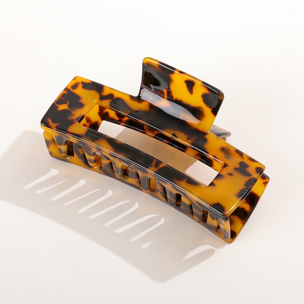 Luna Large Classic Rectangle Claw Clip | Tortoise
