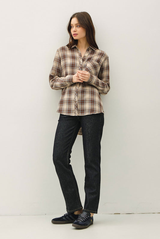 Lola Flannel Shirt | Brown