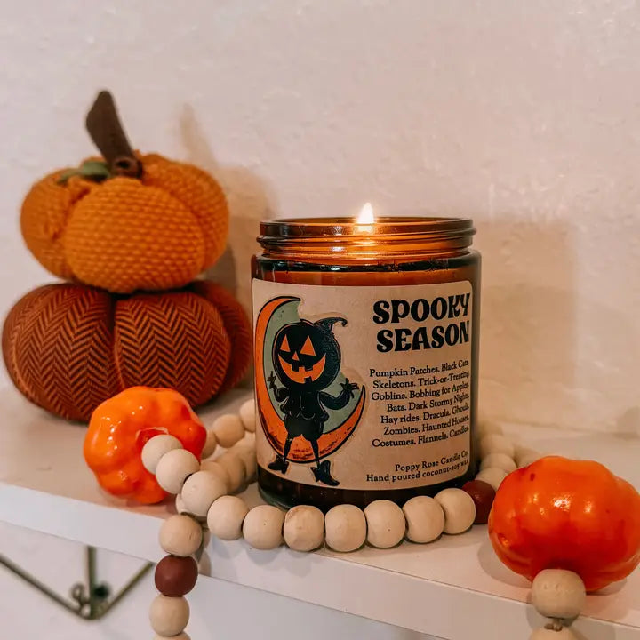 Spooky Season 8oz Amber Candle