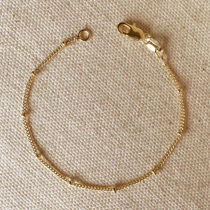 18k Gold Filled Satellite Bracelet