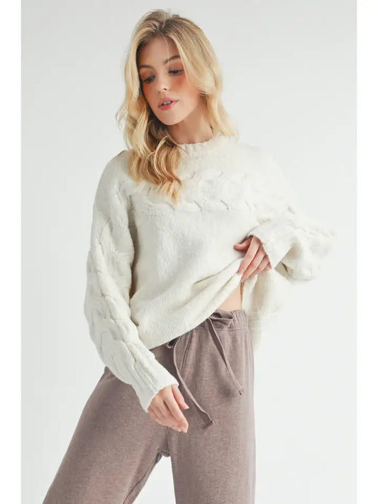 Elaine Sweater | White