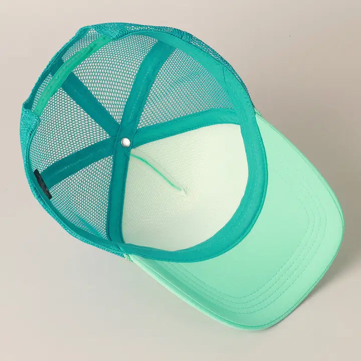 Sunshine Foam Trucker Hat | Turquois