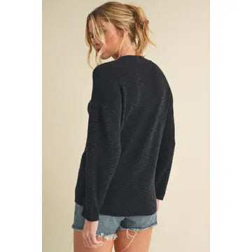 Rayla Knit Sweater | Black