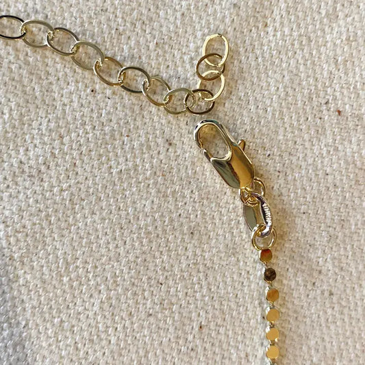 18K Gold Filled 2.0mm Dot Chain Anklet | Gold