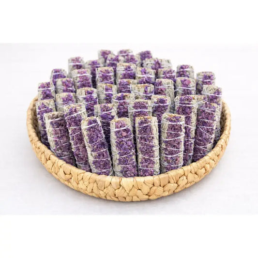White Sage And Dried Lavender Smudge Sticks