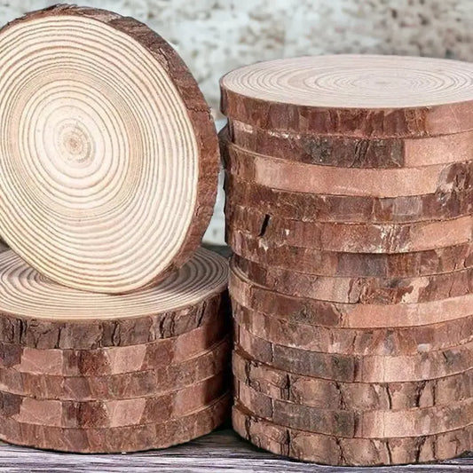 Candle Coaster | Natural Wood