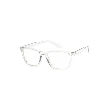 Square Keyhole Bridge Blue Light Glasses | Clear