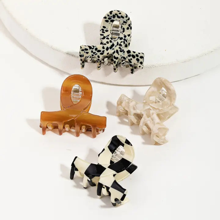 Jaw Set Hair Clips | Amber