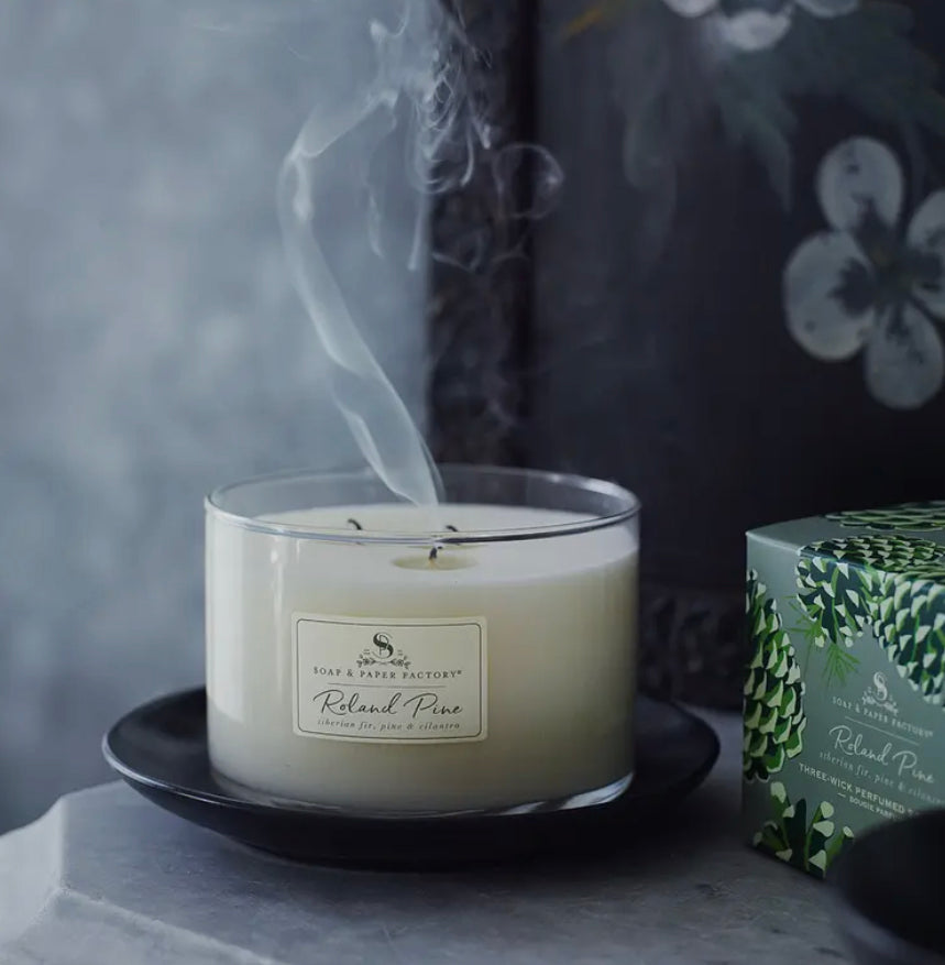Soap & Paper Roland Pine Three-Wick Candle