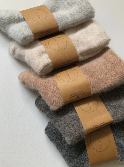 Billy Bamboo Angora Wool Socks | Oatmeal