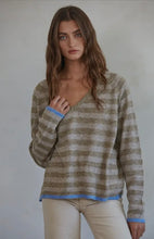 Load image into Gallery viewer, By Together Knit Stripe Pullover
