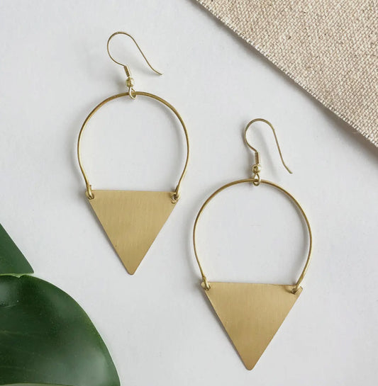 World Finds Peaked Sphere Earrings | Gold