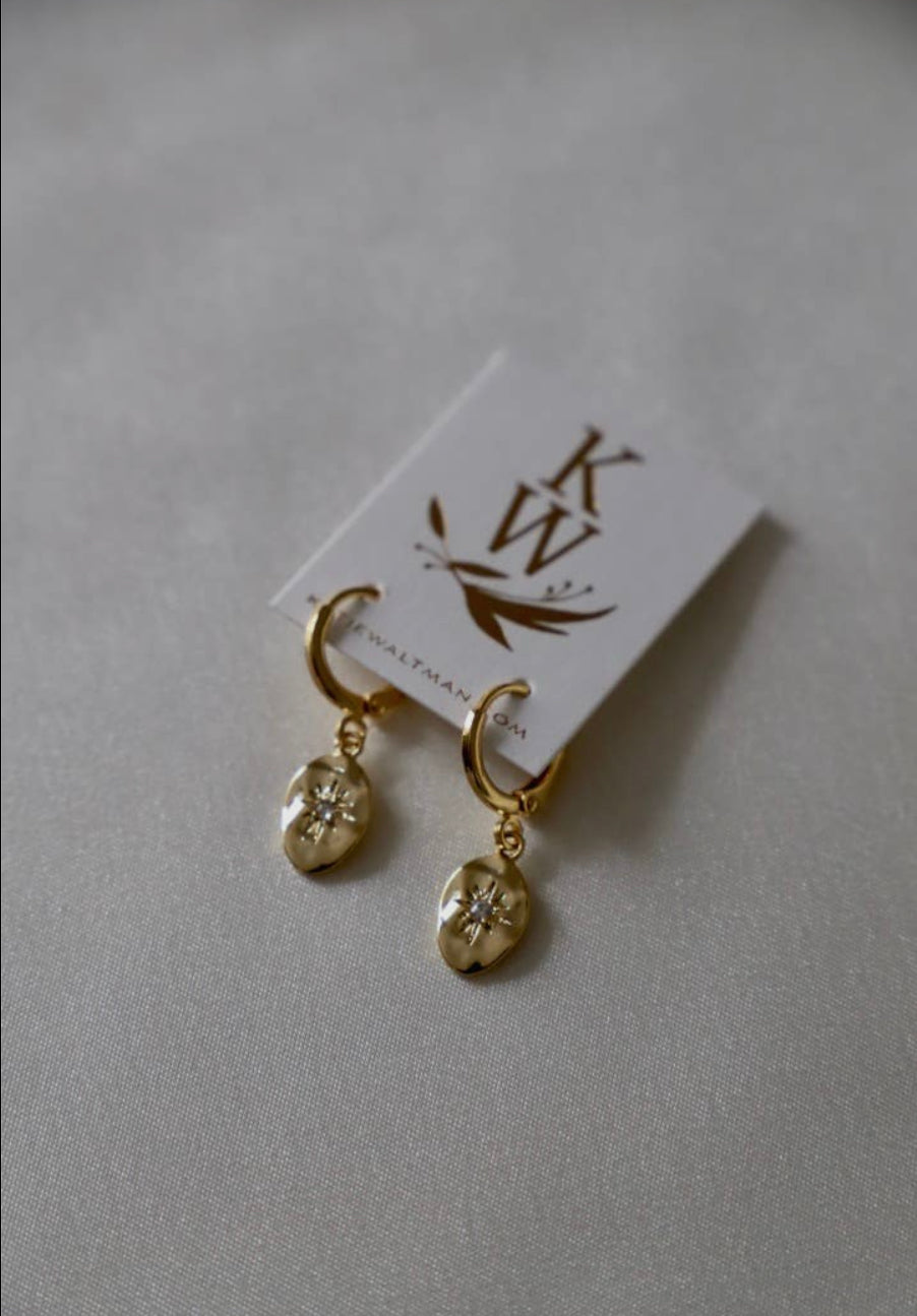 Katie Waltman North Star Earrings | Silver