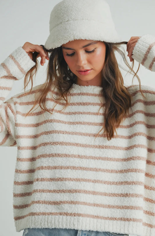 ButterMelon Cozy Striped Sweater