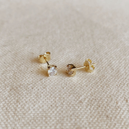 GoldFi CZ Stud Earrings