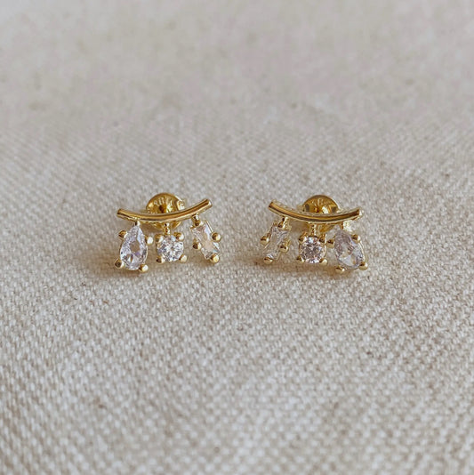 GoldFi Shape Stud Earrings