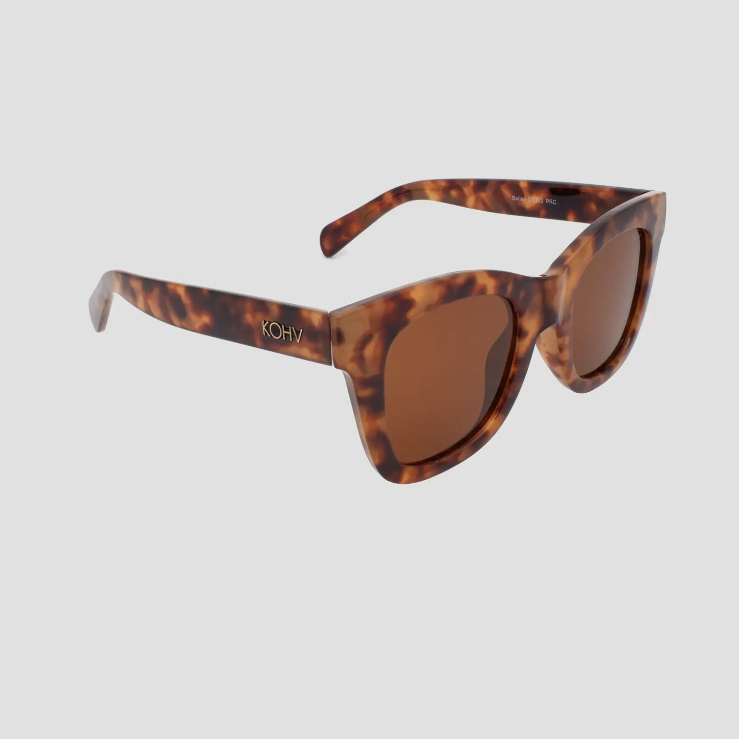 Kohv Eyewear Sunglasses | The Bailey Amber Tortoise