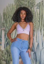 Load image into Gallery viewer, Leto Accessories Lace Longline Bralette | Lilac
