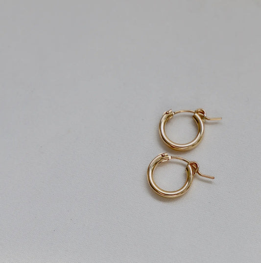 KW4 Katie Waltman Small Gold Hoops