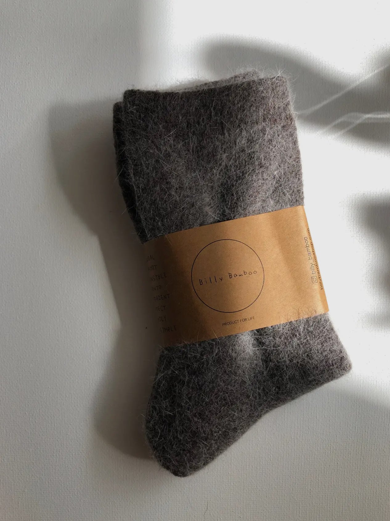 Billy Bamboo Angora Wool Socks | Brown