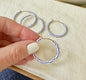 Ocean Breakup Blue Stripe Hoops