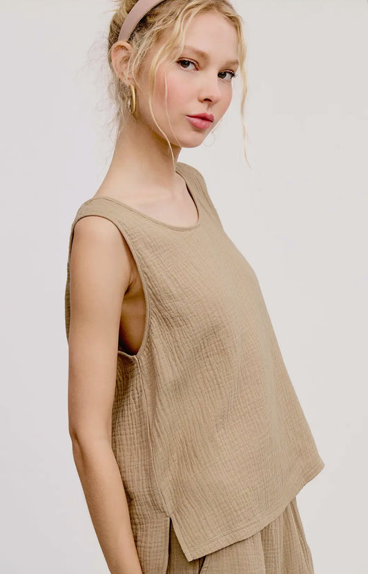 La Miel Relaxed Gauze Set | Top Only