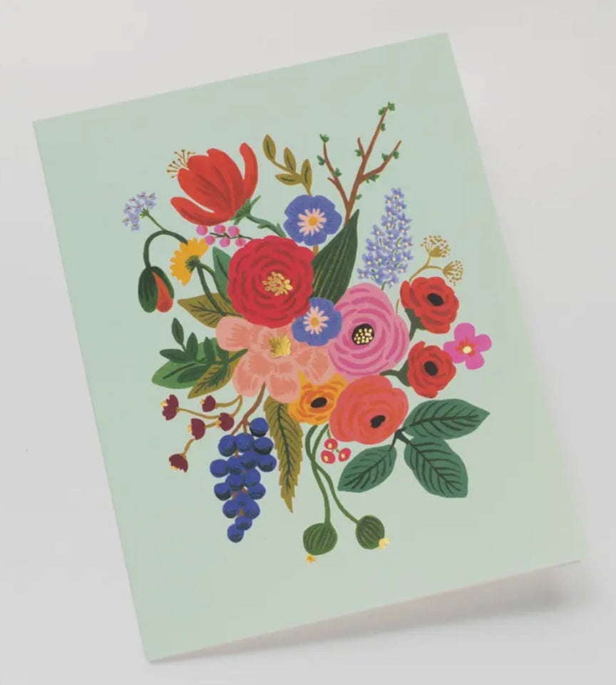 Rifle Paper Garden Party Mint Greeting Card