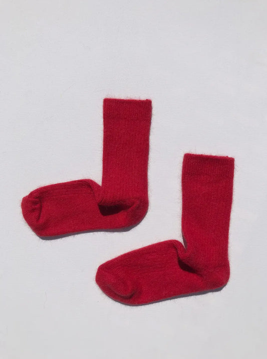 Billy Bamboo Angora Wool Socks | Red