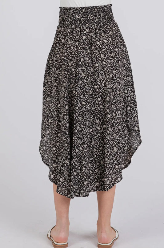 Final Touch Smocking Waistband Skirt