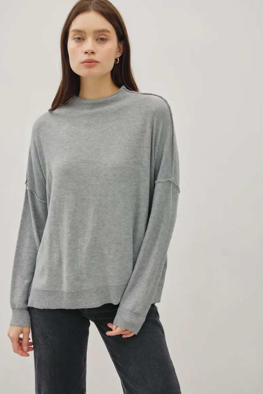 Be Cool Mock Neck Sweater