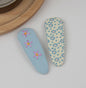 Embroidered Hair Clip Set | Blue