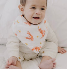 Load image into Gallery viewer, Fox Tales &amp; Prairie Muslin Bandana Bib Set

