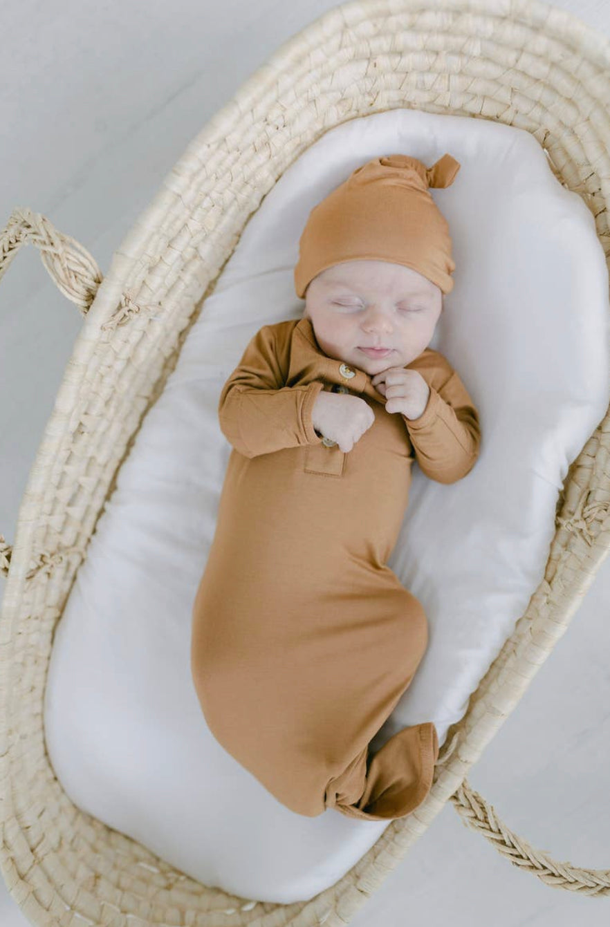 Knotted Baby Gown Set