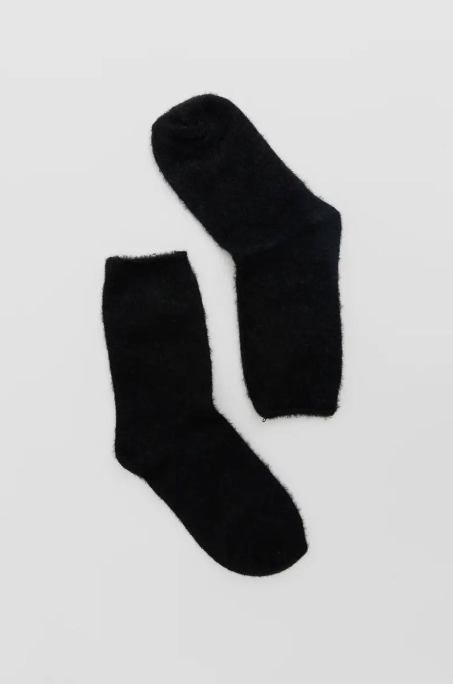 Leto Accessories Cozy Socks | Black