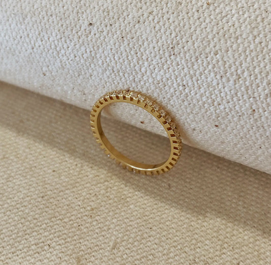 GoldFi Eternity CZ Stone Ring