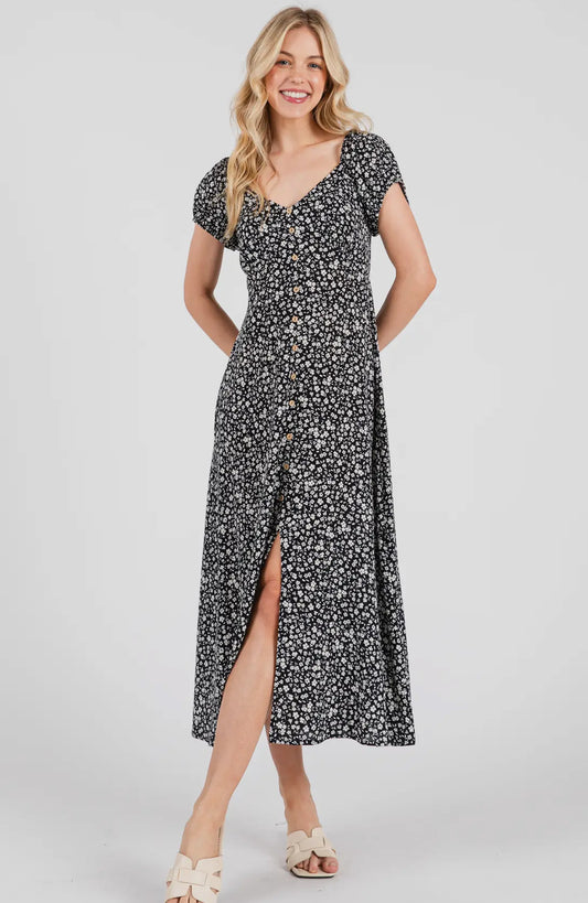 Final Touch Floral Midi Dress