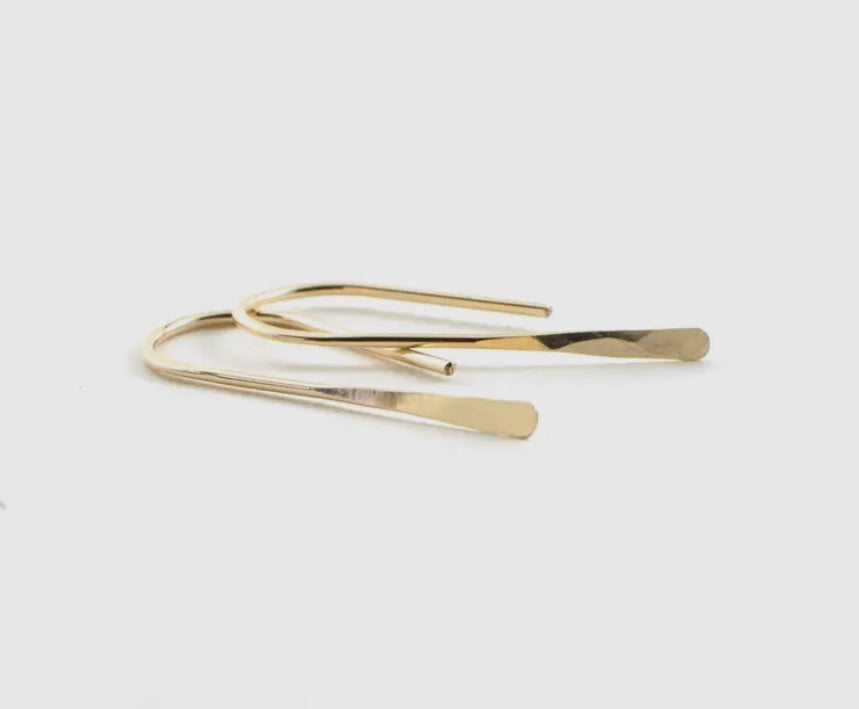 Design By Gam U Shaped Earrings | Gold