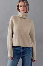 Load image into Gallery viewer, Bella Turtle Neck Rib Knit Sweater
